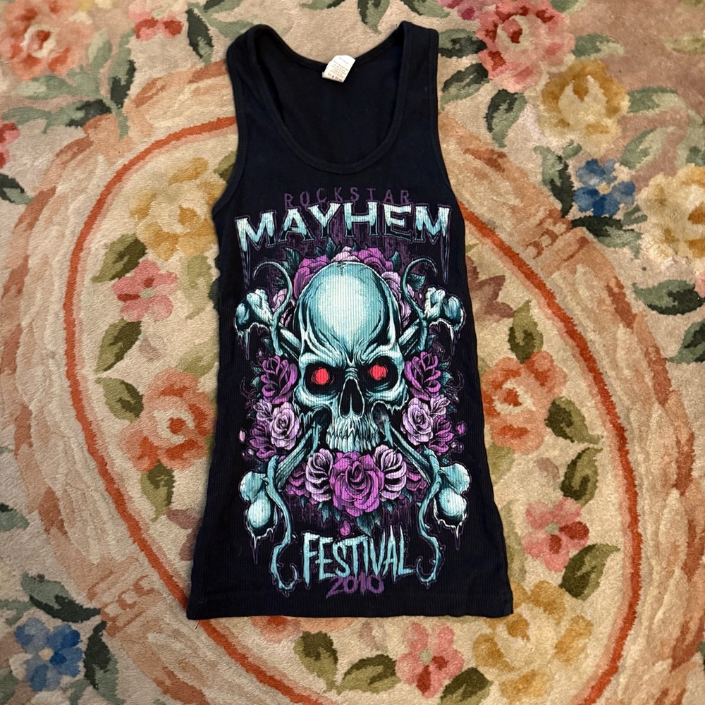 Rockstar Mayhem Festival 2010 tank top XS